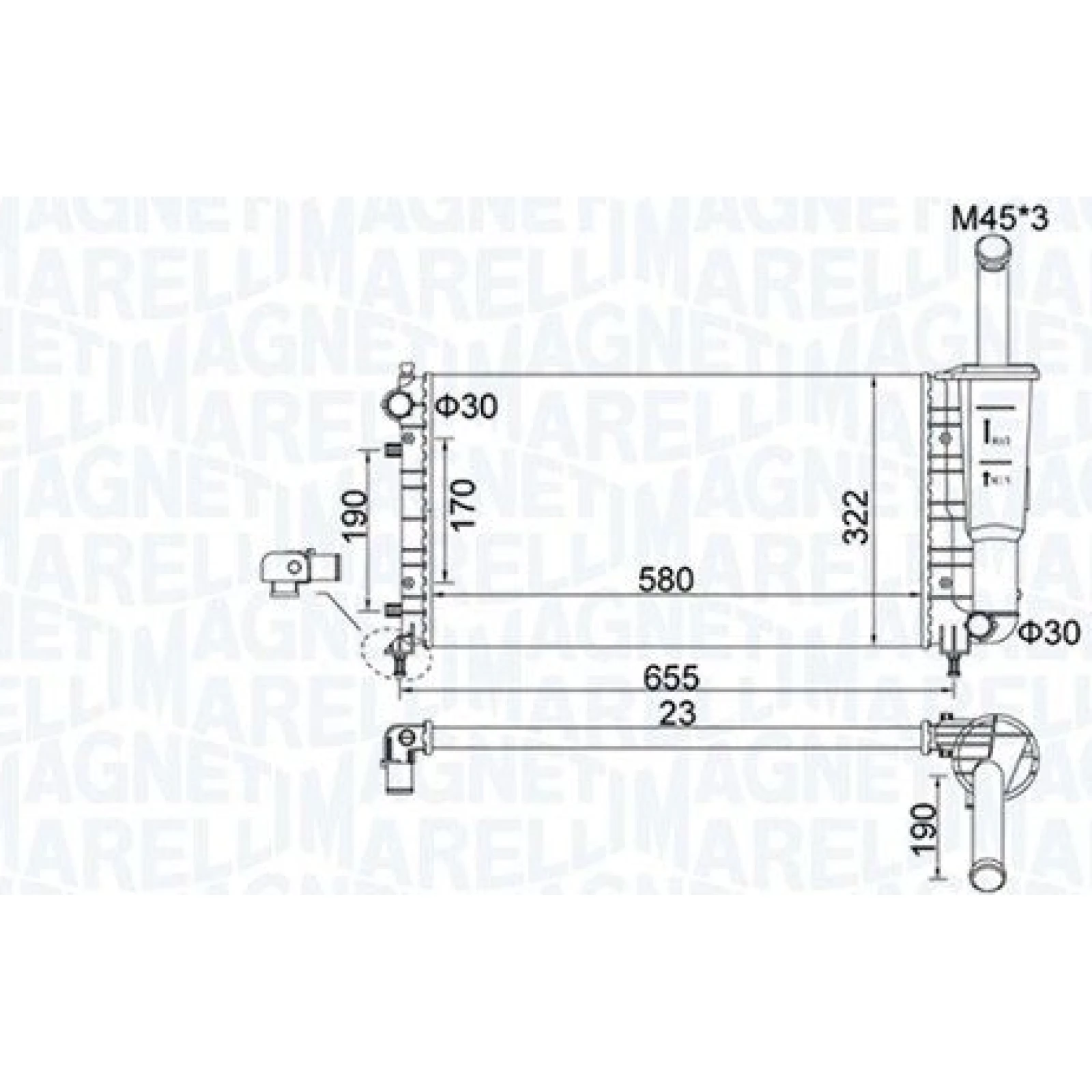 Kühler, Motorkühlung 350213183600