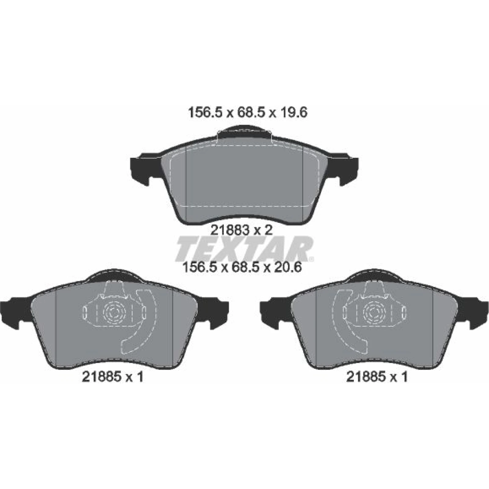 Bremsbelagsatz Vw P. T4 96 2188302