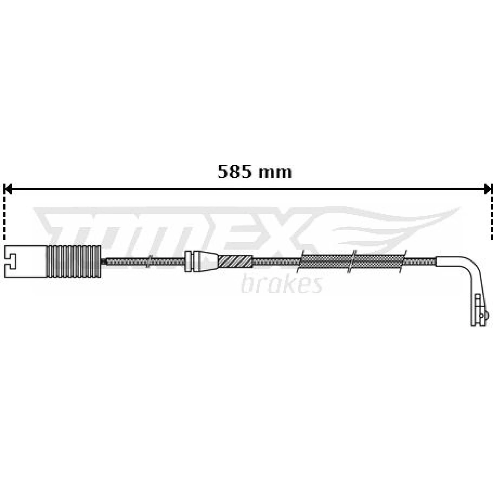 TOMEX brakes Warnkontakt, Bremsbelagverschleiß TX 30-35