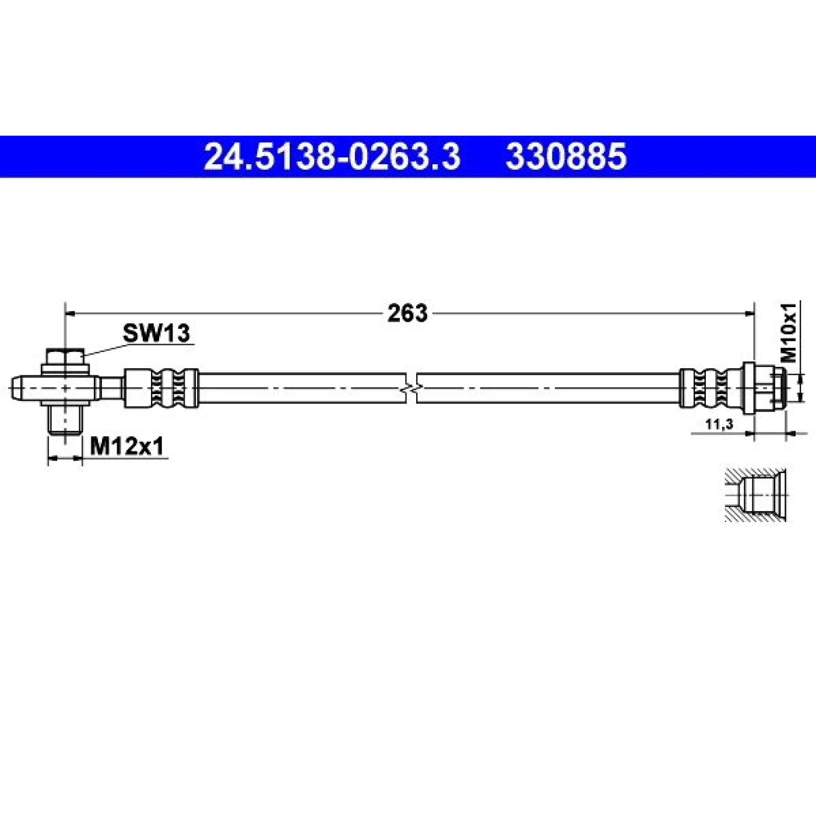 Bremsschlauch 24.5138-0263.3