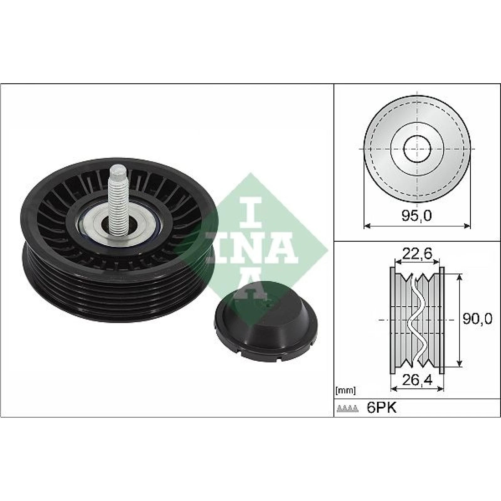 Umlenk-/Führungsrolle, Keilrippenriemen 532 0891 10