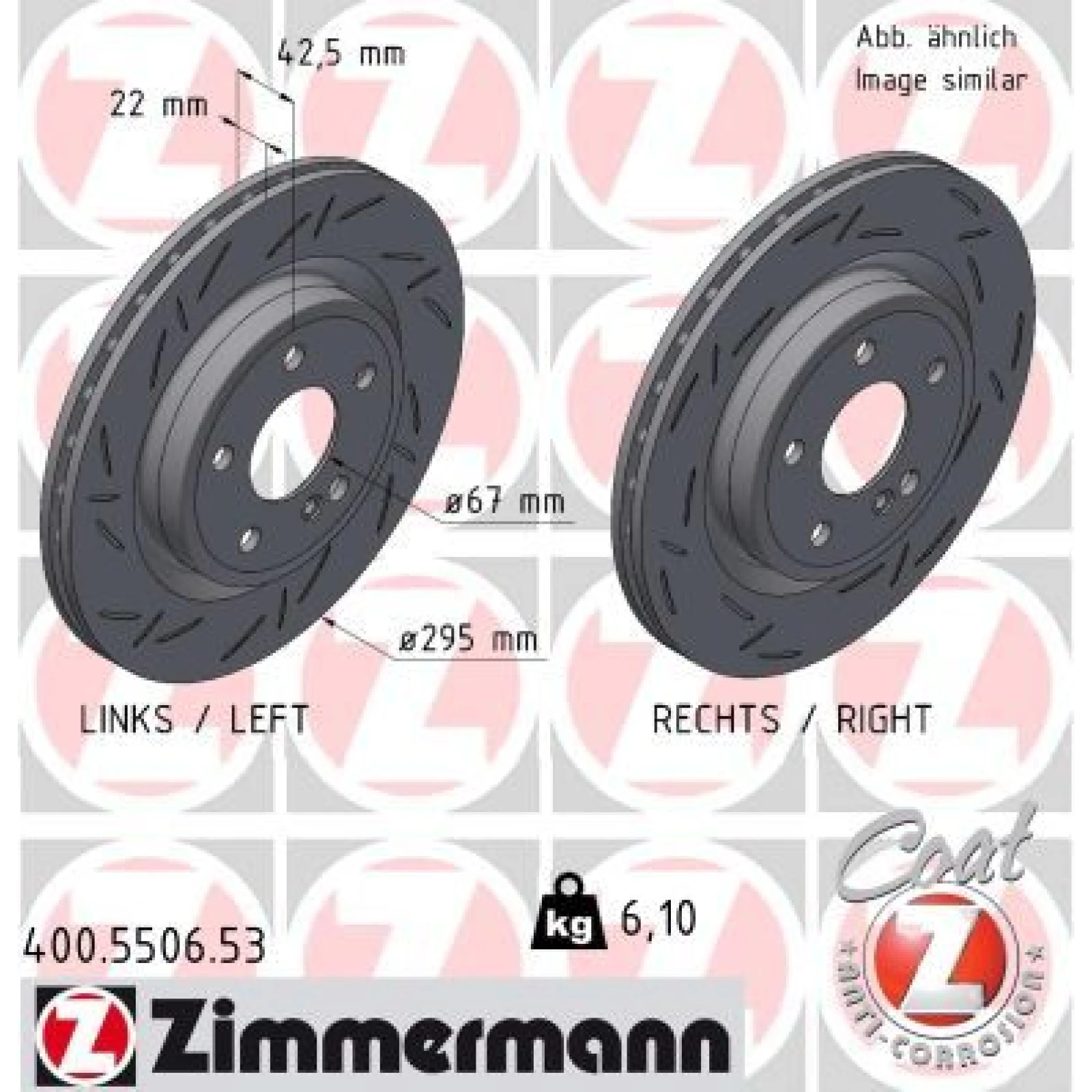 ZIMMERMANN Bremsscheibe 400.5506.53