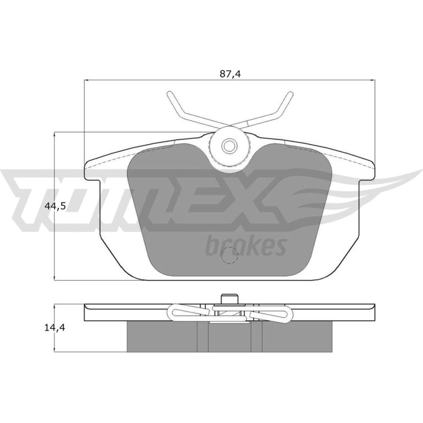 TOMEX brakes Bremsbelagsatz, Scheibenbremse TX 12-01