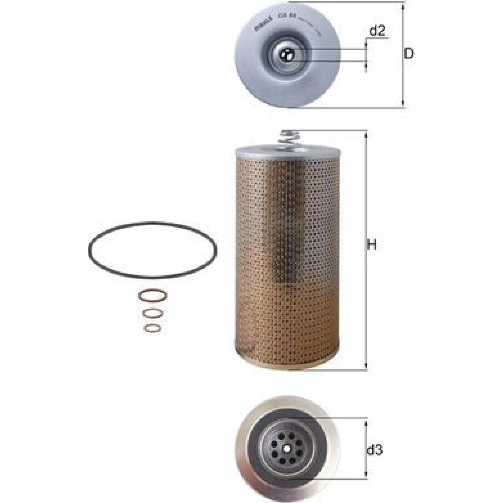 MAHLE Ölfilter OX 69D