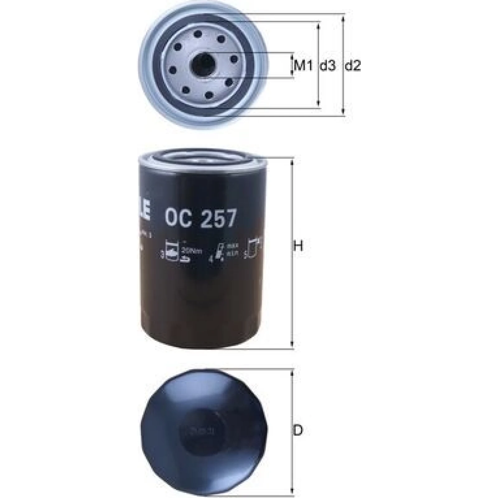 MAHLE Ölfilter OC 257