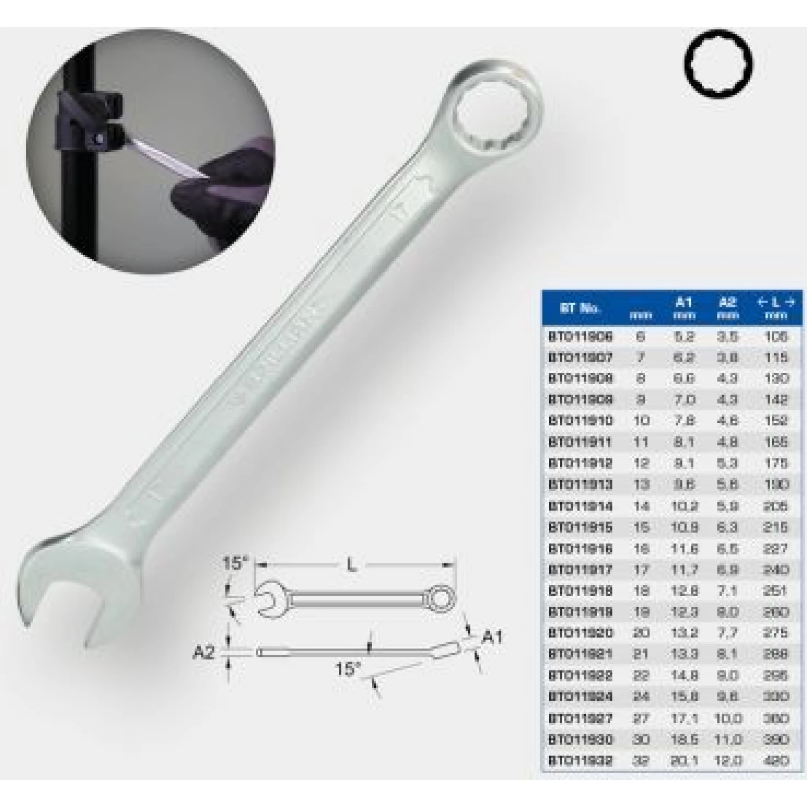 KS TOOLS Ring-/Gabelschlüssel BT011918