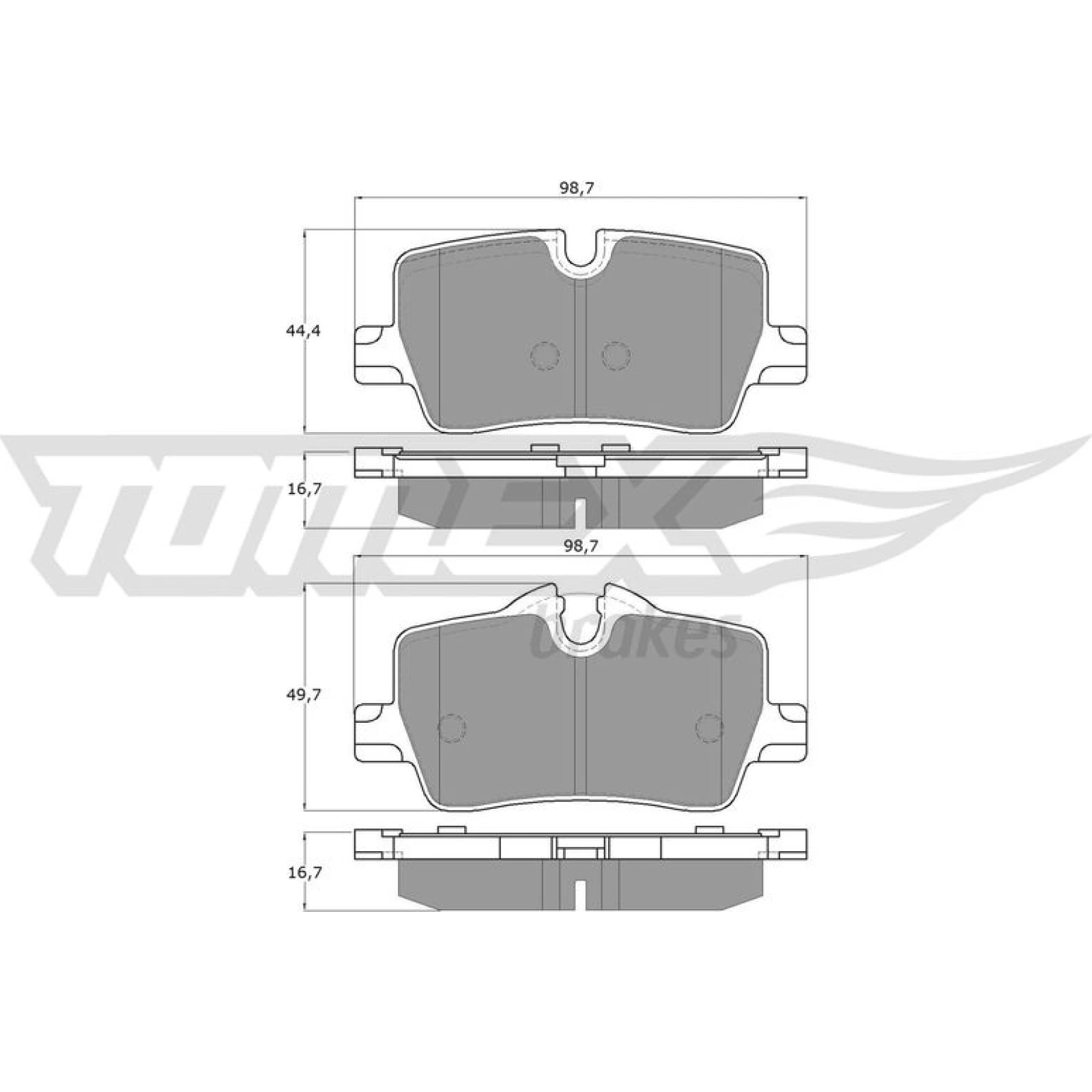 TOMEX brakes Bremsbelagsatz, Scheibenbremse TX 19-85