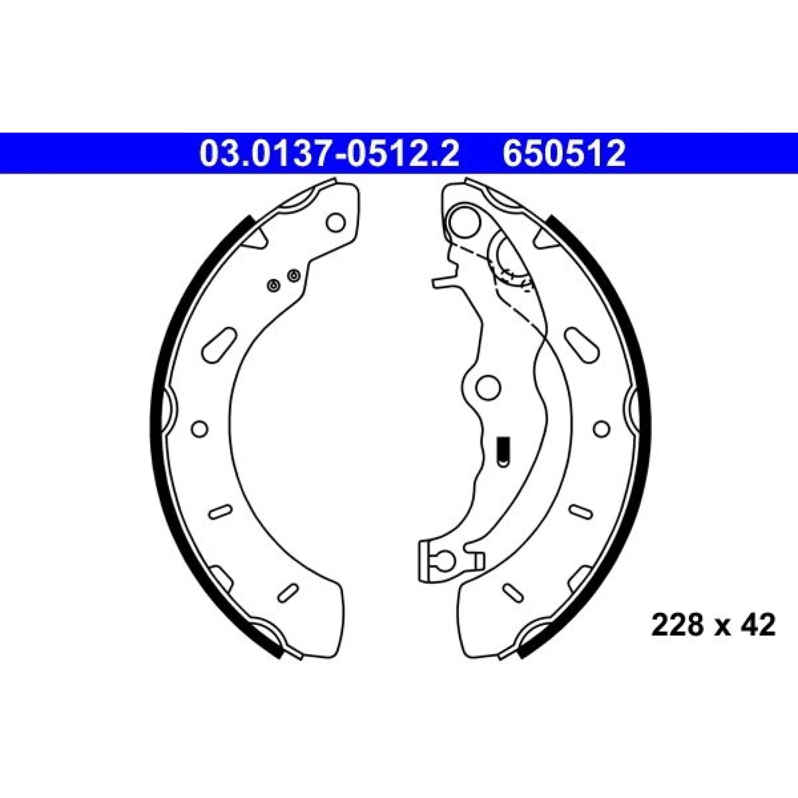 Bremsbackensatz 03.0137-0512.2