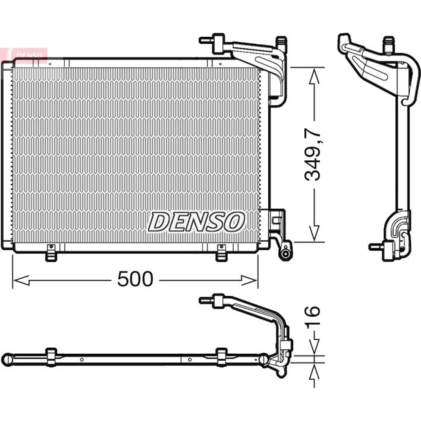DENSO Kondensator, Klimaanlage DCN10054