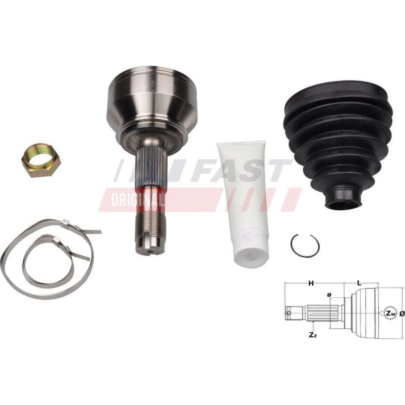 FAST Gelenksatz, Antriebswelle FT25079K