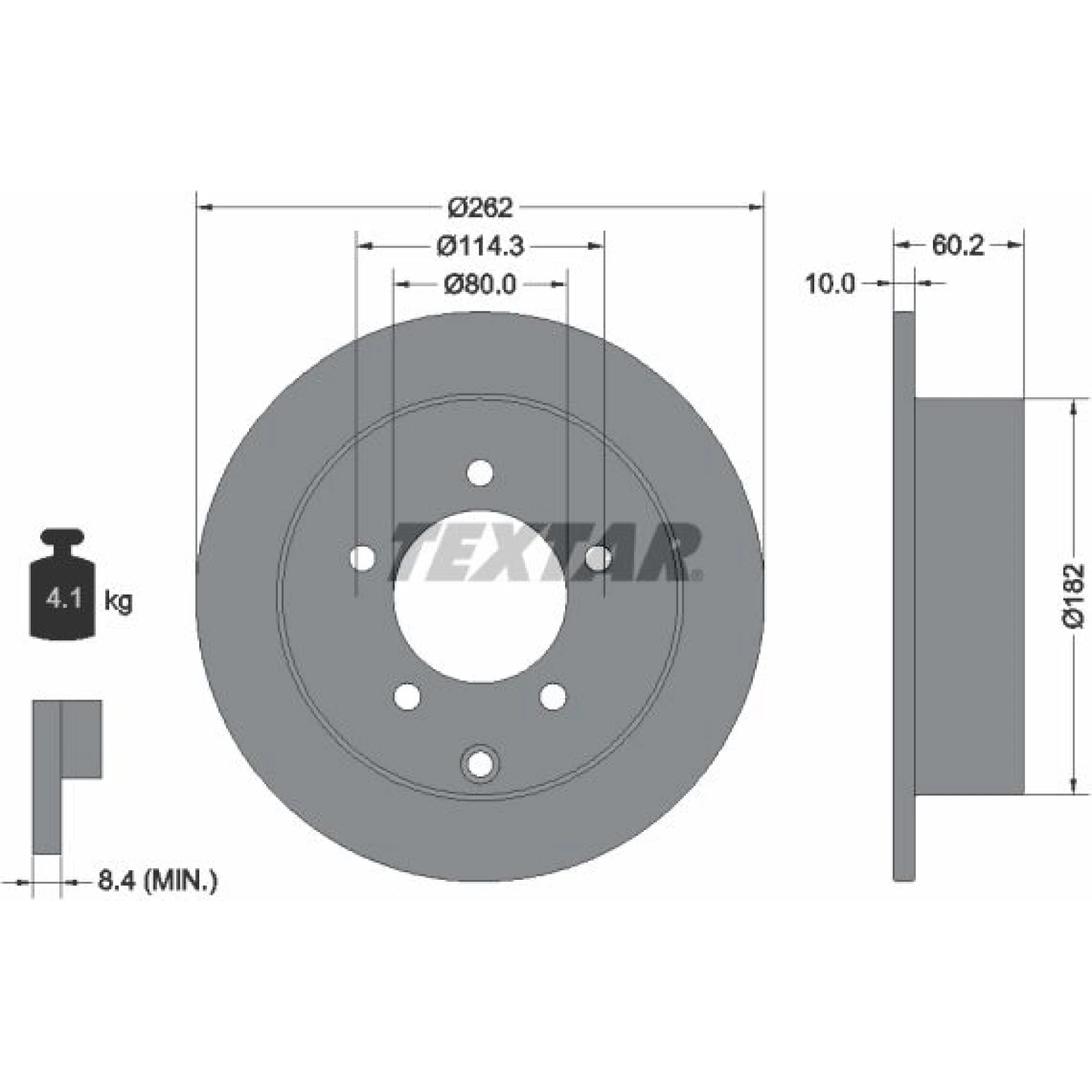 Textar Bremsscheibe 92227403
