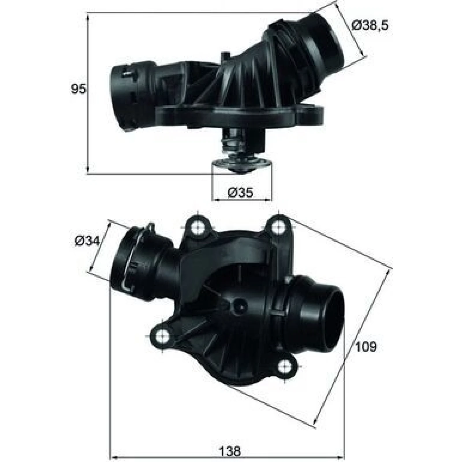 Integralthermostat TI 234 88