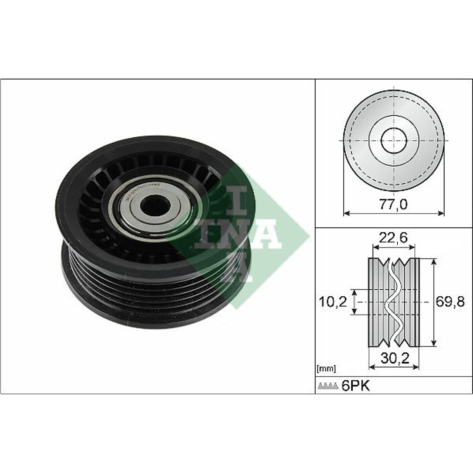 Umlenk-/Führungsrolle, Keilrippenriemen 532 1075 10