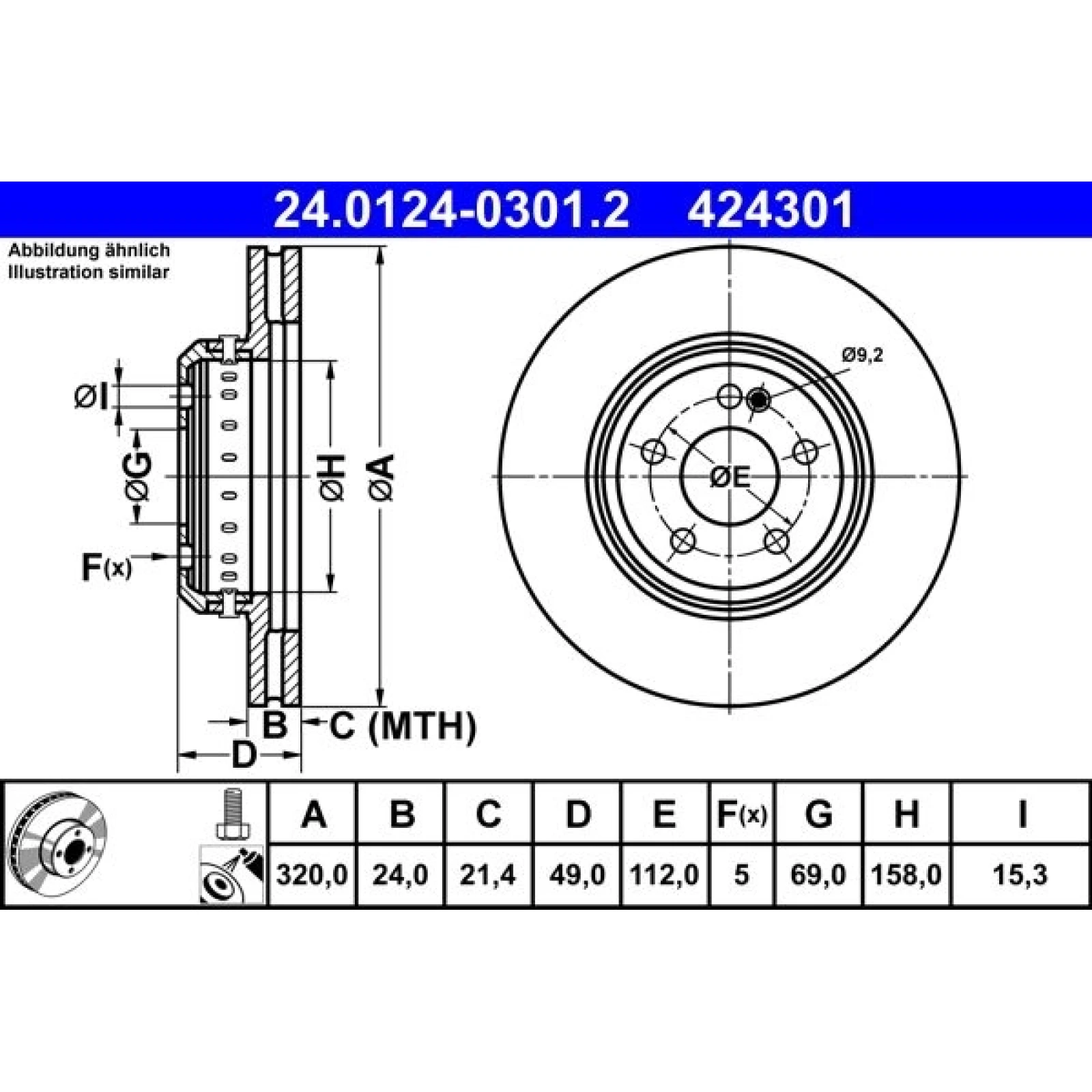 Bremsscheibe 24.0124-0301.2