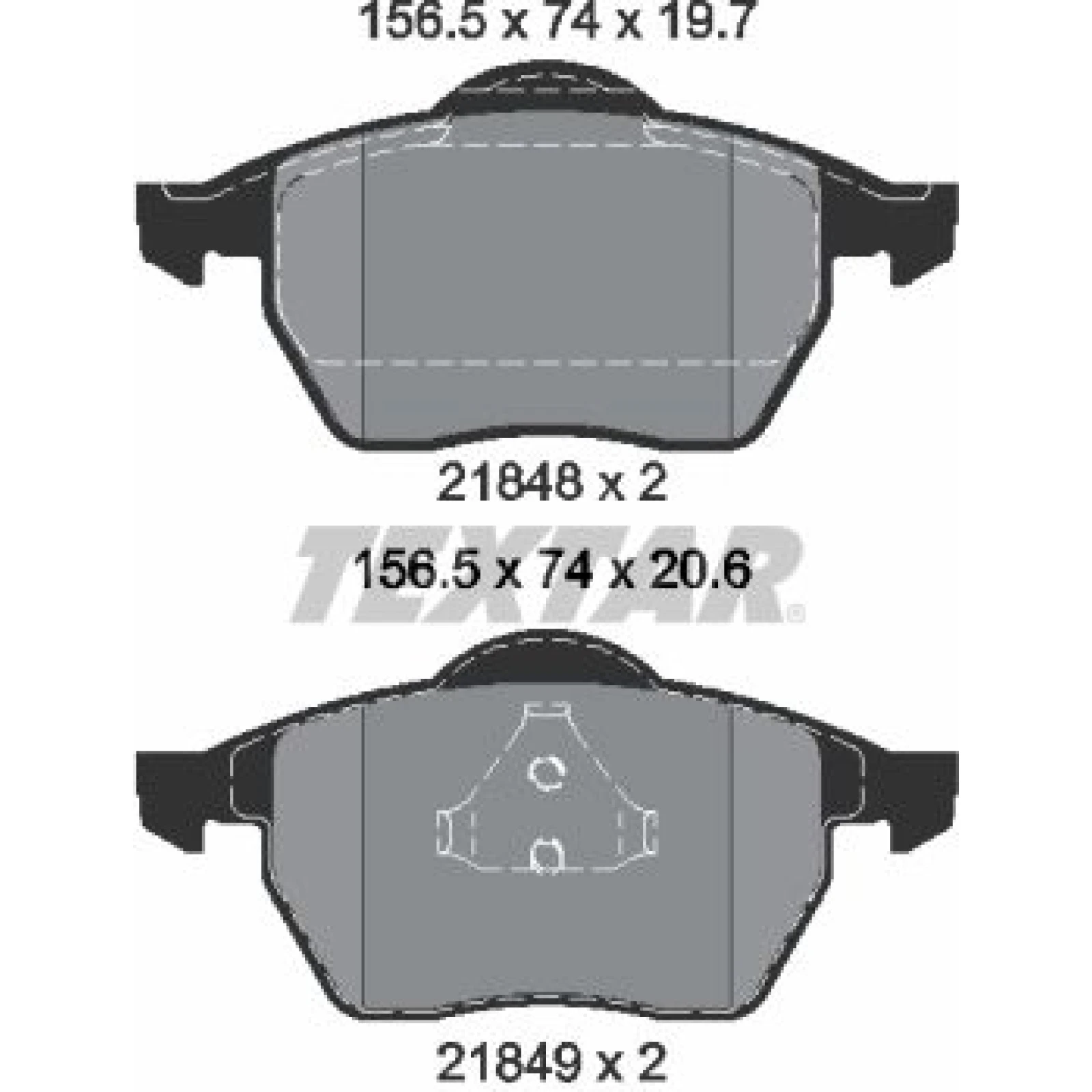 Bremsbelagsatz Vw P. Sharan/Alham 2184802