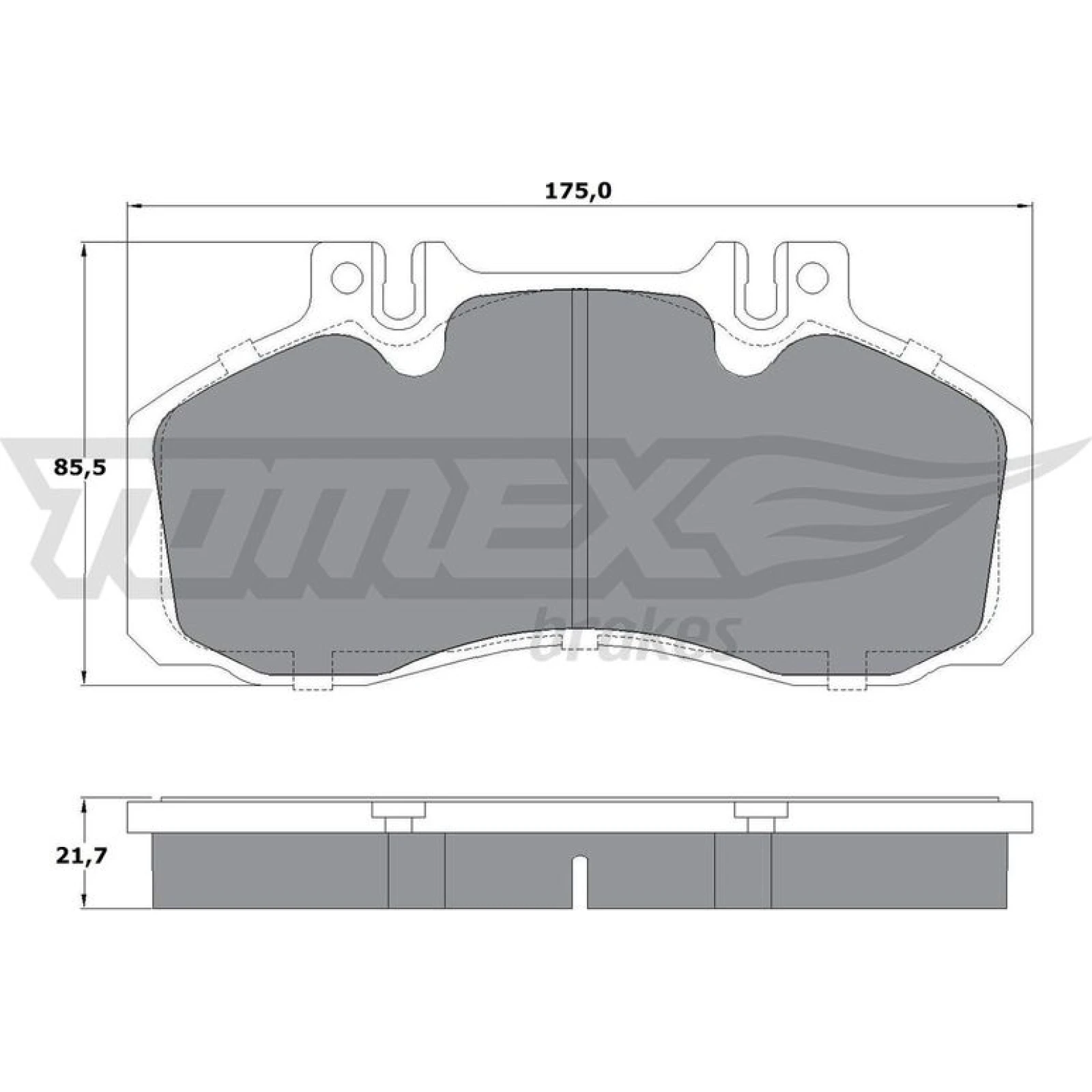 TOMEX brakes Bremsbelagsatz, Scheibenbremse TX 12-88