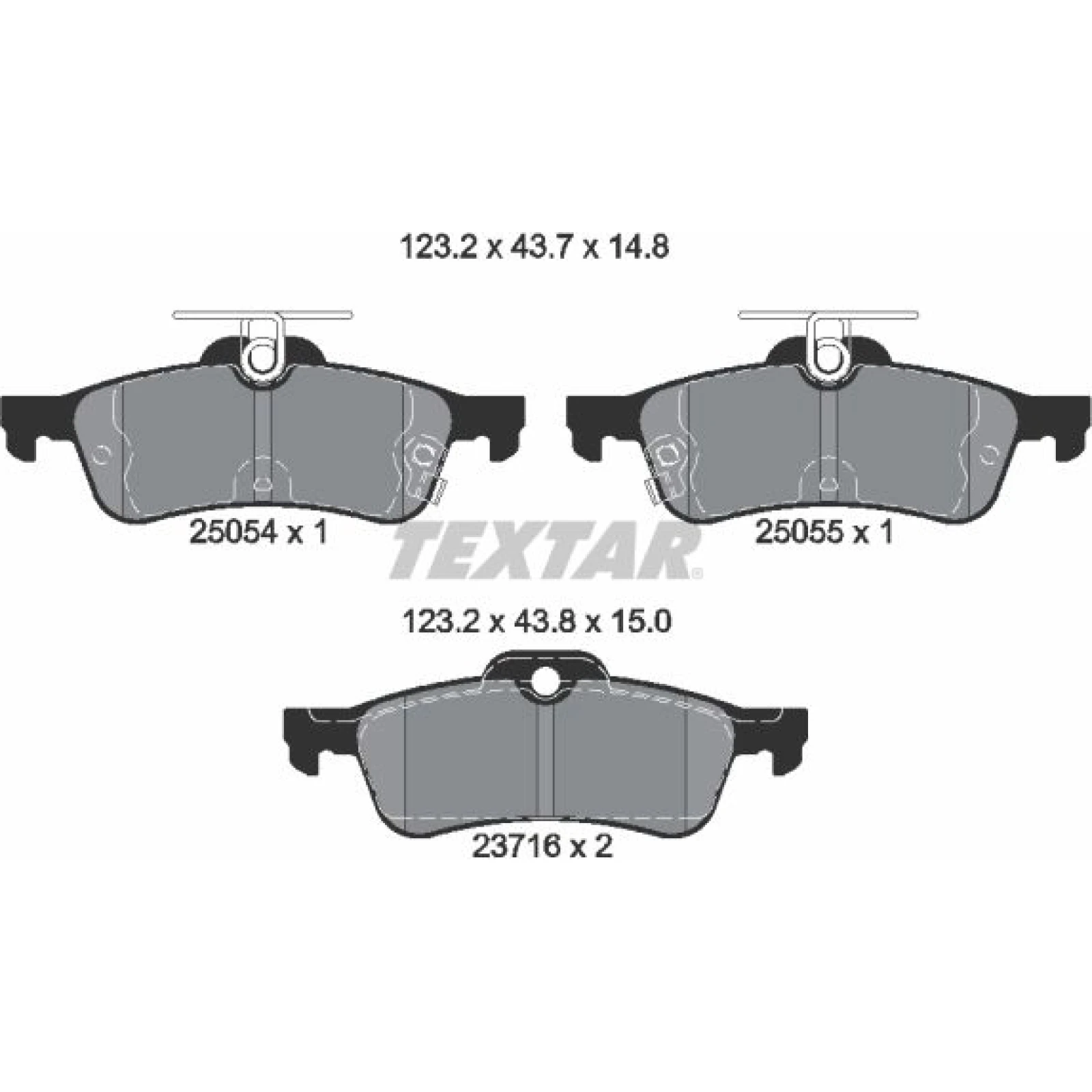 Bremsbelagsatz Honda T. Civic 12 2505401