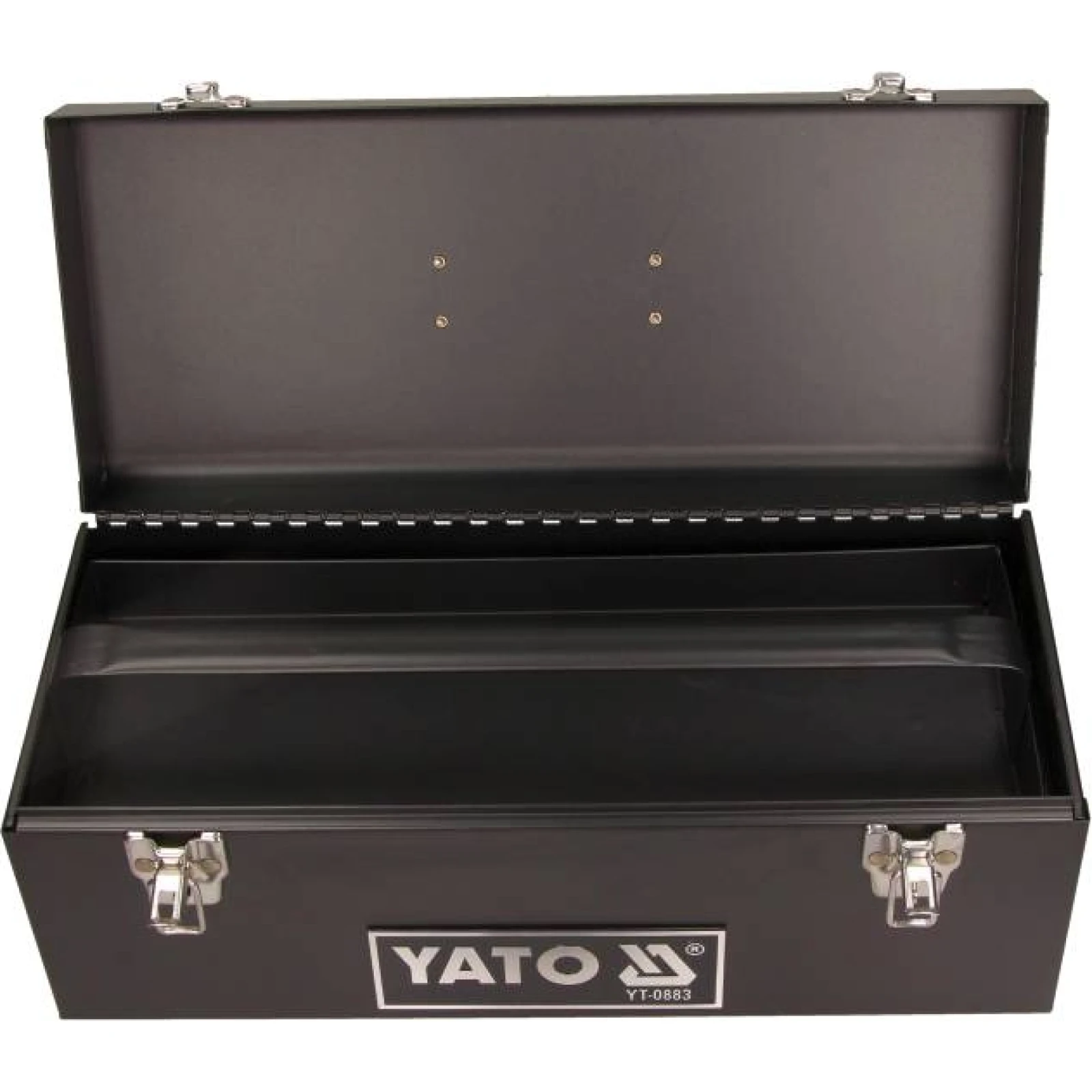 YATO YT-0883 Metall-Werkzeugkasten 428 × 180 × 180 mm – Stahlblech, 2 Fächer