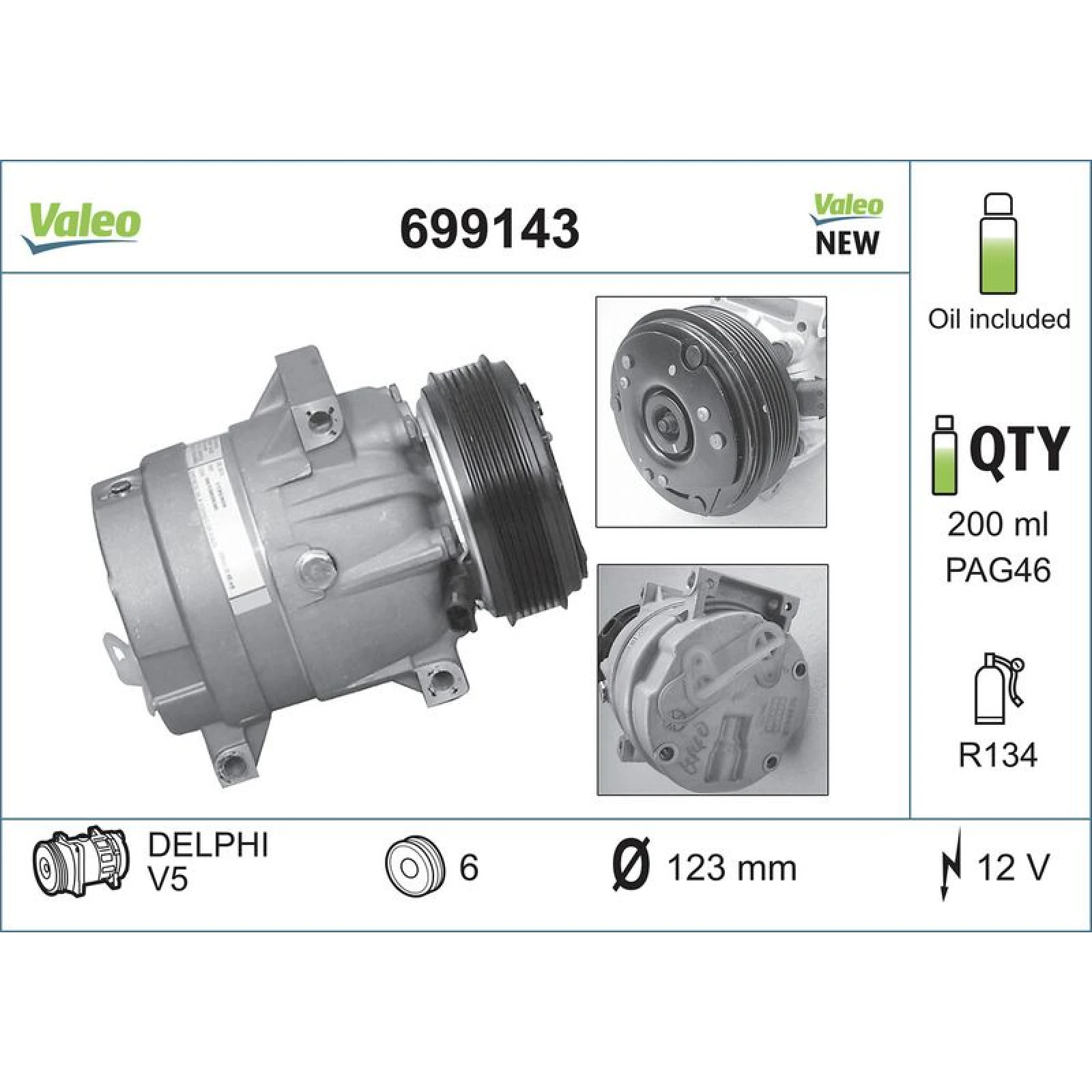 Kompressor, Klimaanlage 699143