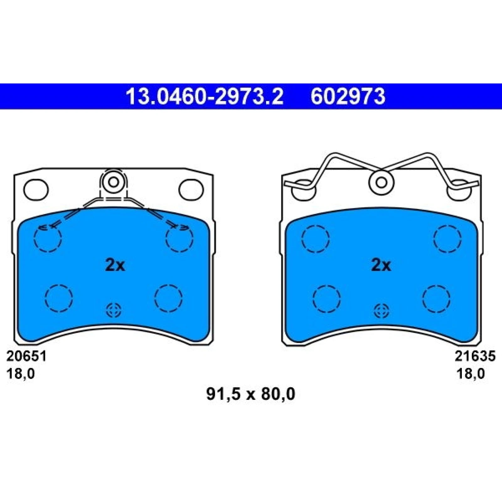 Bremsbelagsatz Vw P. T4 90-03 13.0460-2973.2