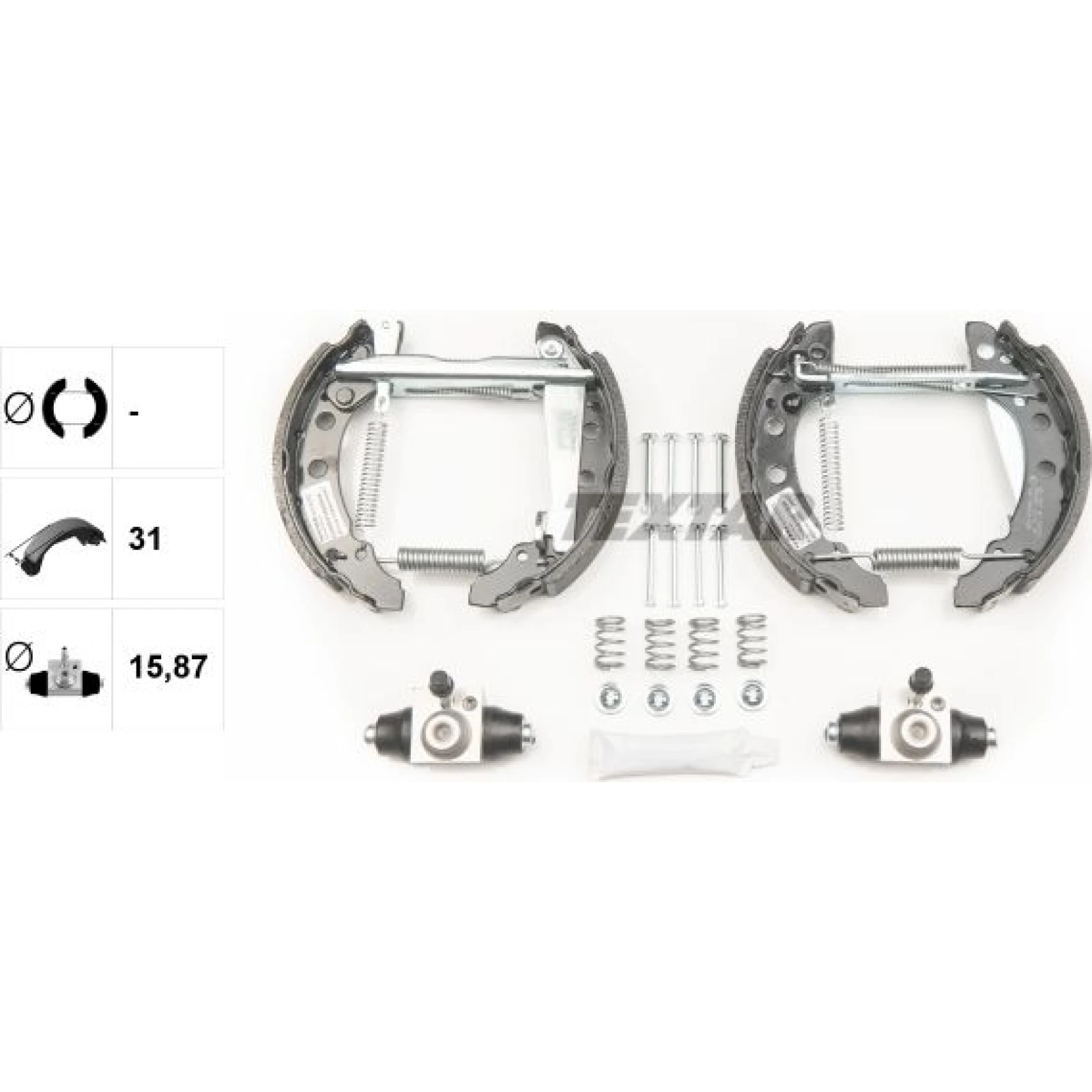 SATZ BREMSBACKEN VW 80,CORDOBA,IBIZA,GOLF,PASSAT 78 84018202