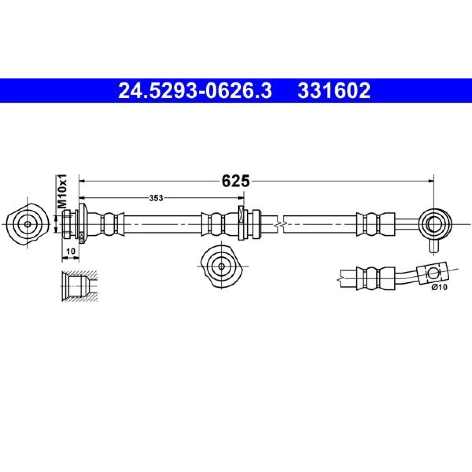 Bremsschlauch 24.5293-0626.3
