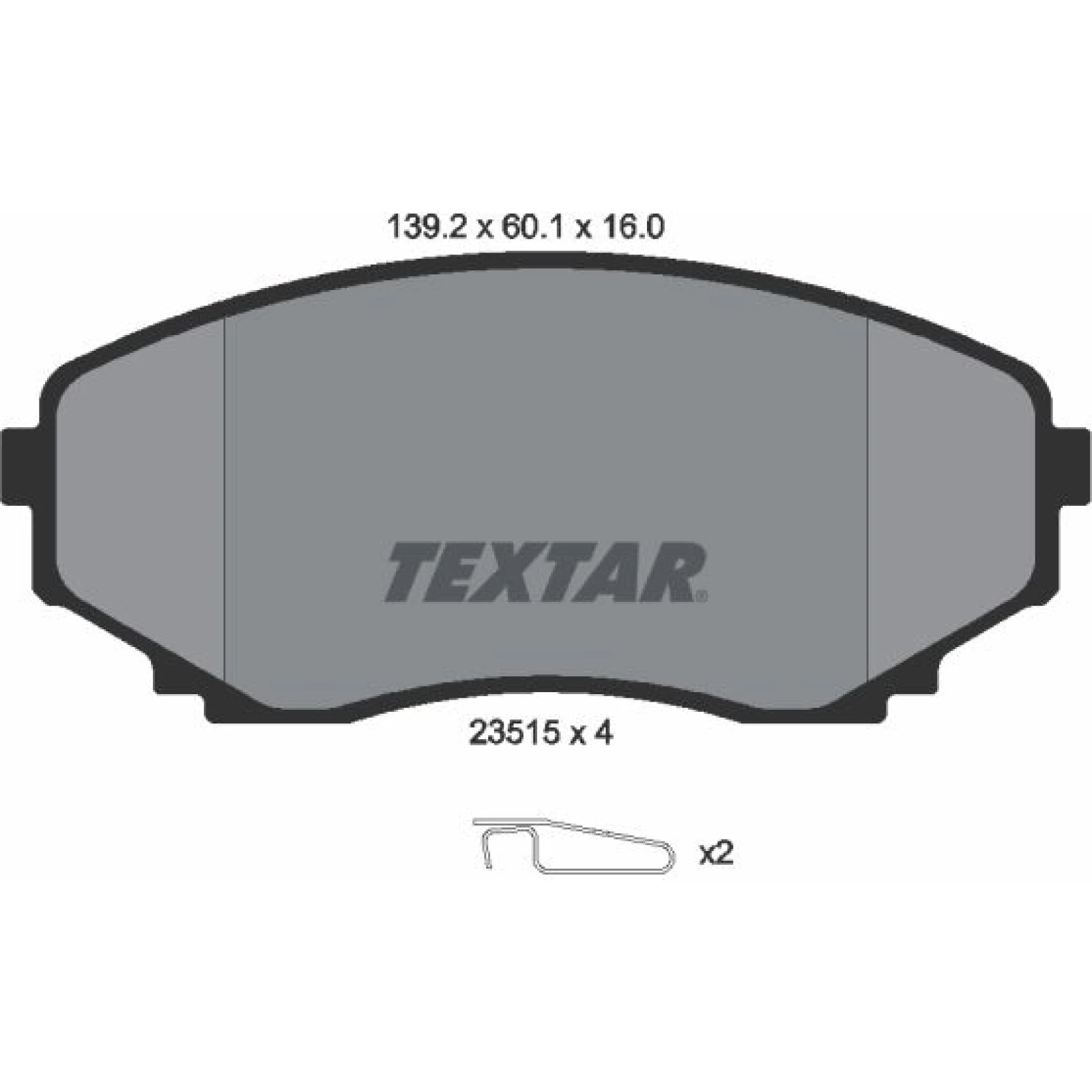 Bremsbelagsatz Mazda P.Mpv 99-06 2351501
