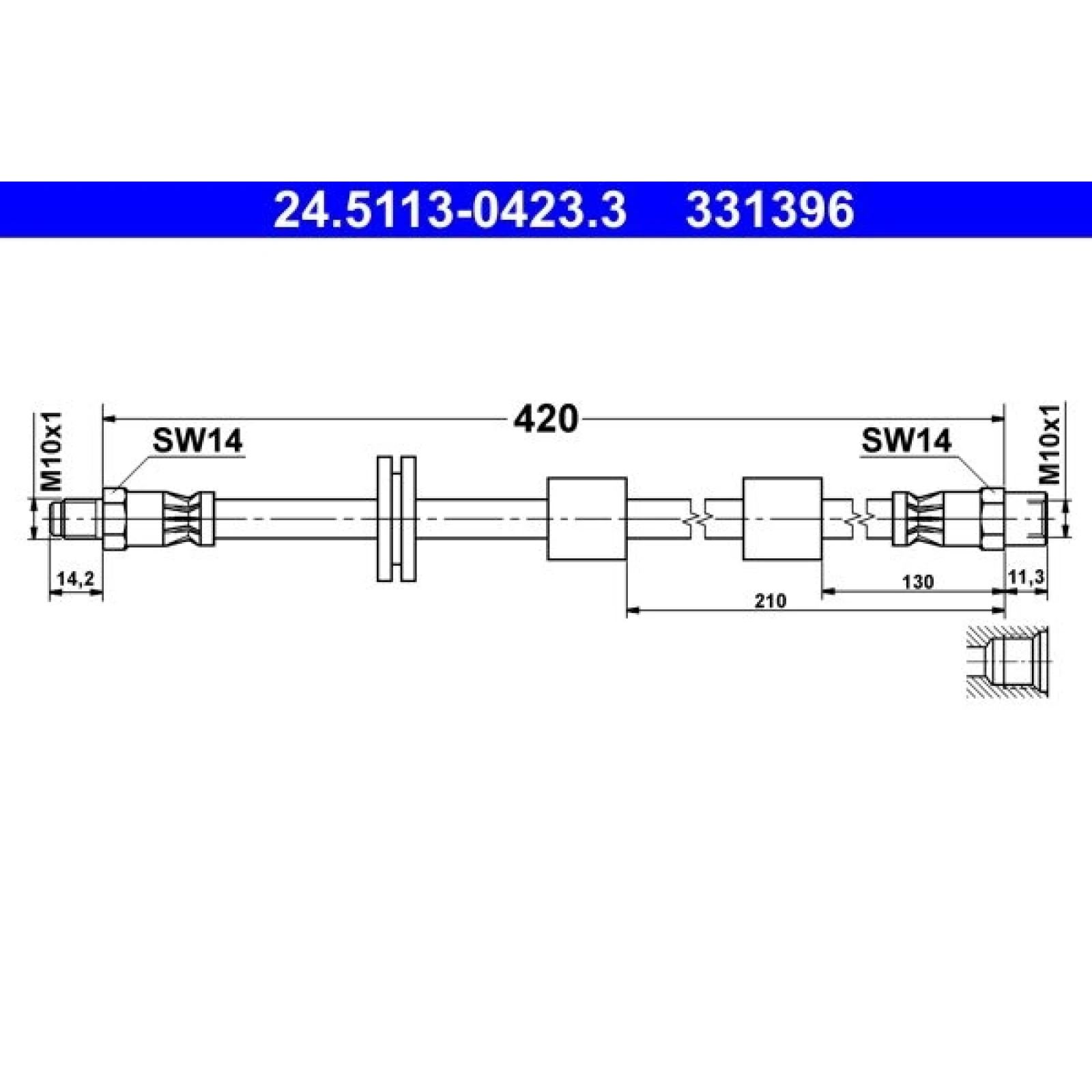 ATE Bremsschlauch 24.5113-0423.3