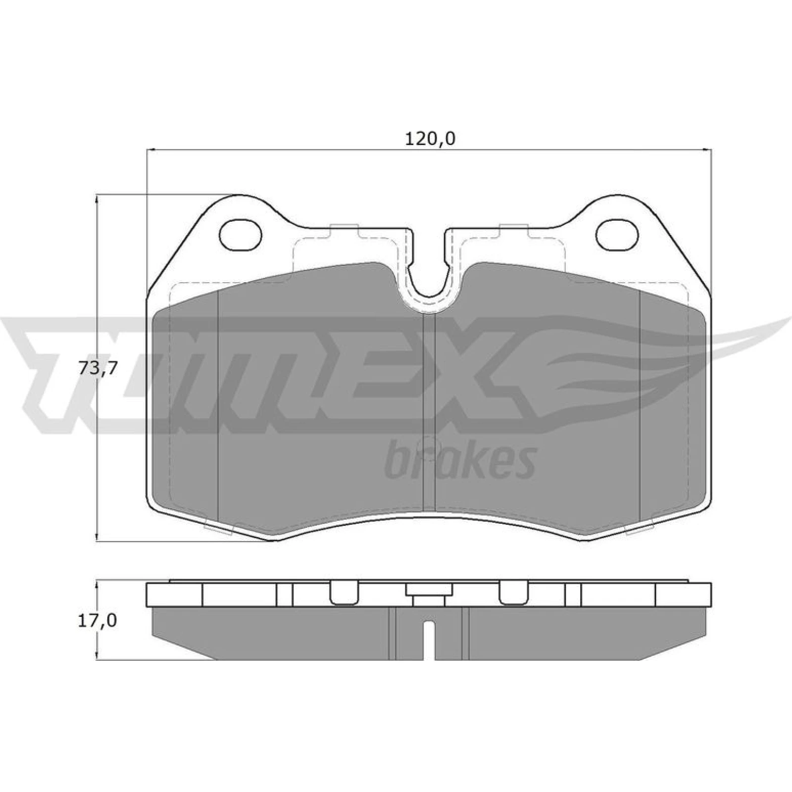 TOMEX brakes Bremsbelagsatz, Scheibenbremse TX 13-24
