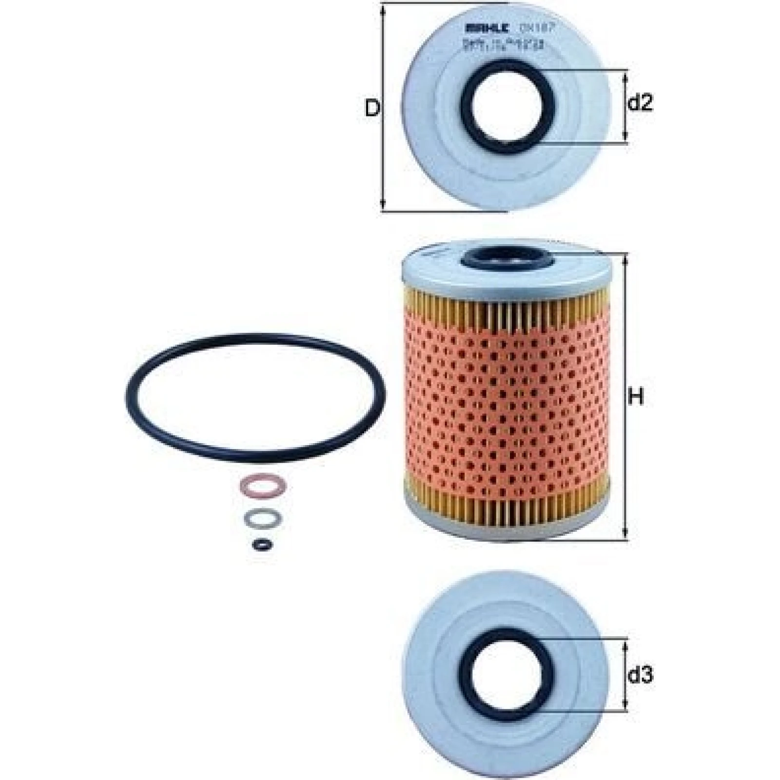 MAHLE Ölfilter OX 187D