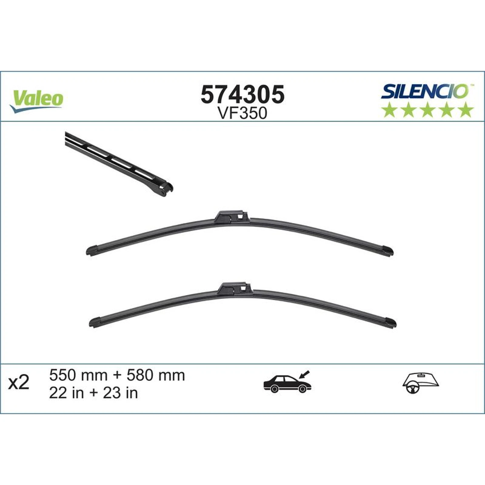 VM350 VALEO Silencio X.TRM Wischer 574305