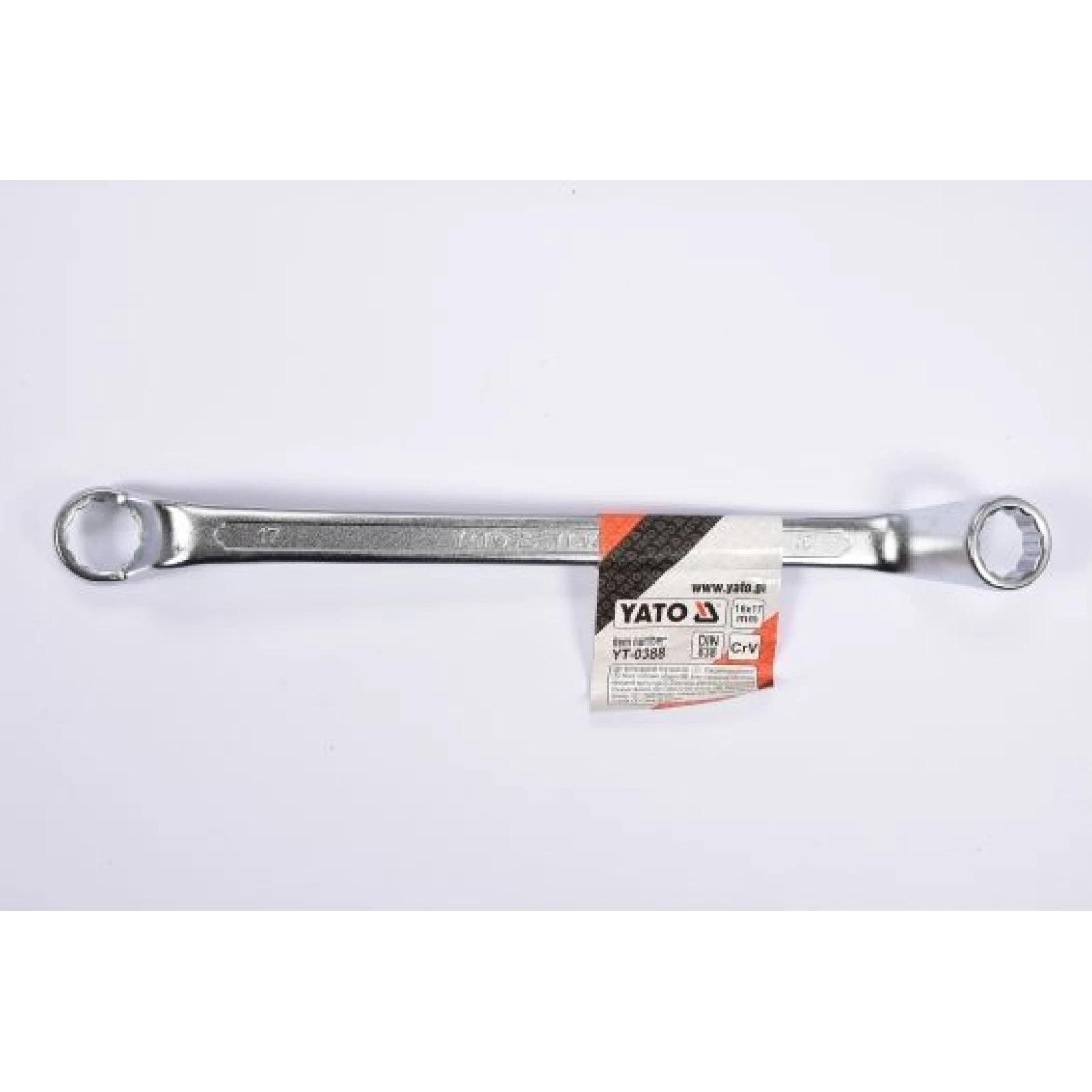 YATO YT-0388 Doppelringschlüssel Gekr÷Pft 16 x 17 mm Polierte K÷Pfe