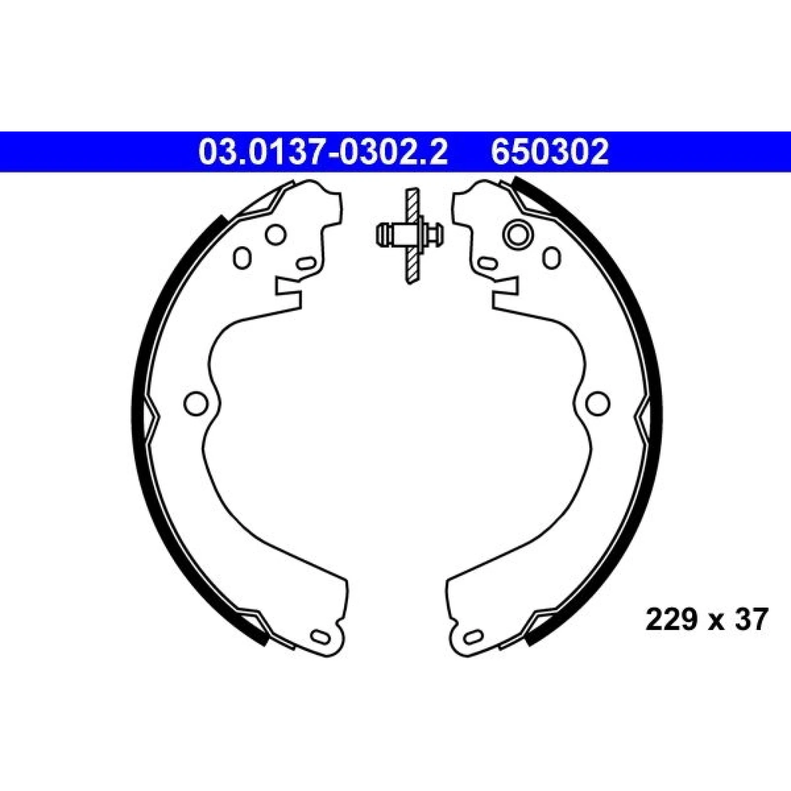 Bremsbackensatz 03.0137-0302.2