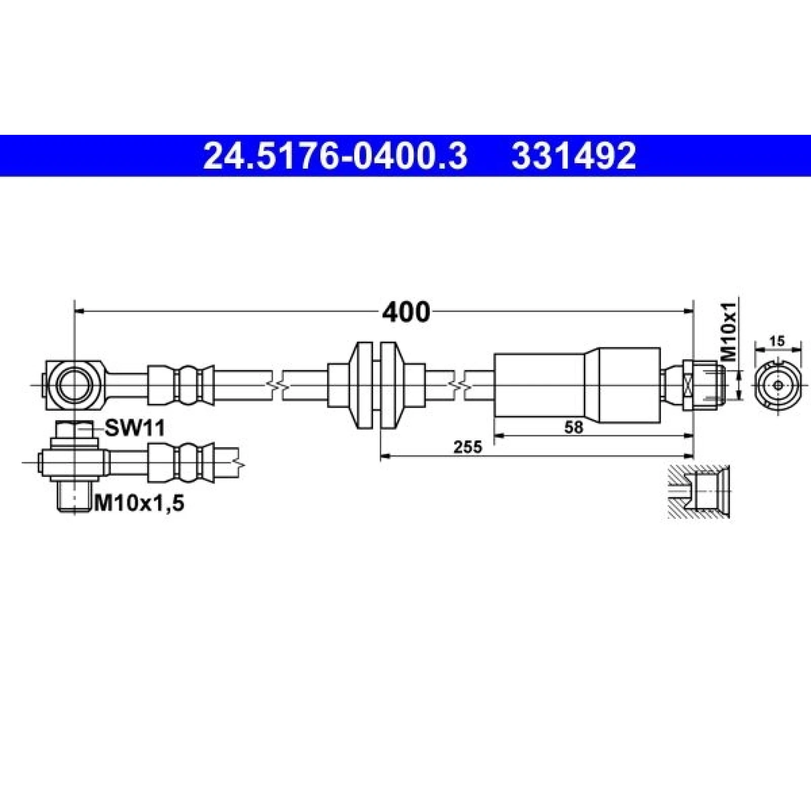 Bremsschlauch 24.5176-0400.3