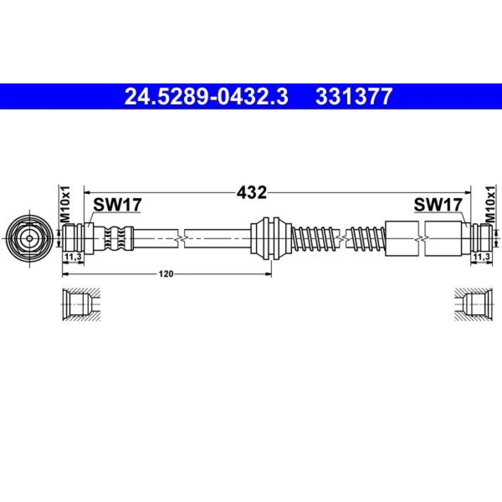 Bremsschlauch 24.5289-0432.3