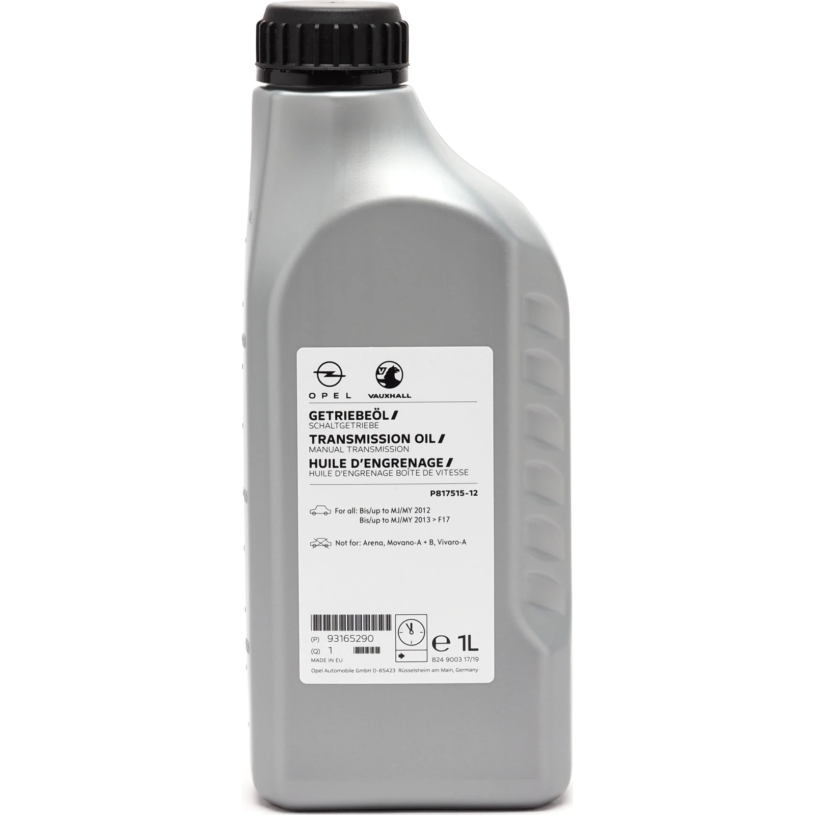Original GM Genuine Opel MTF GL4 75W-85 1 Liter 93165290