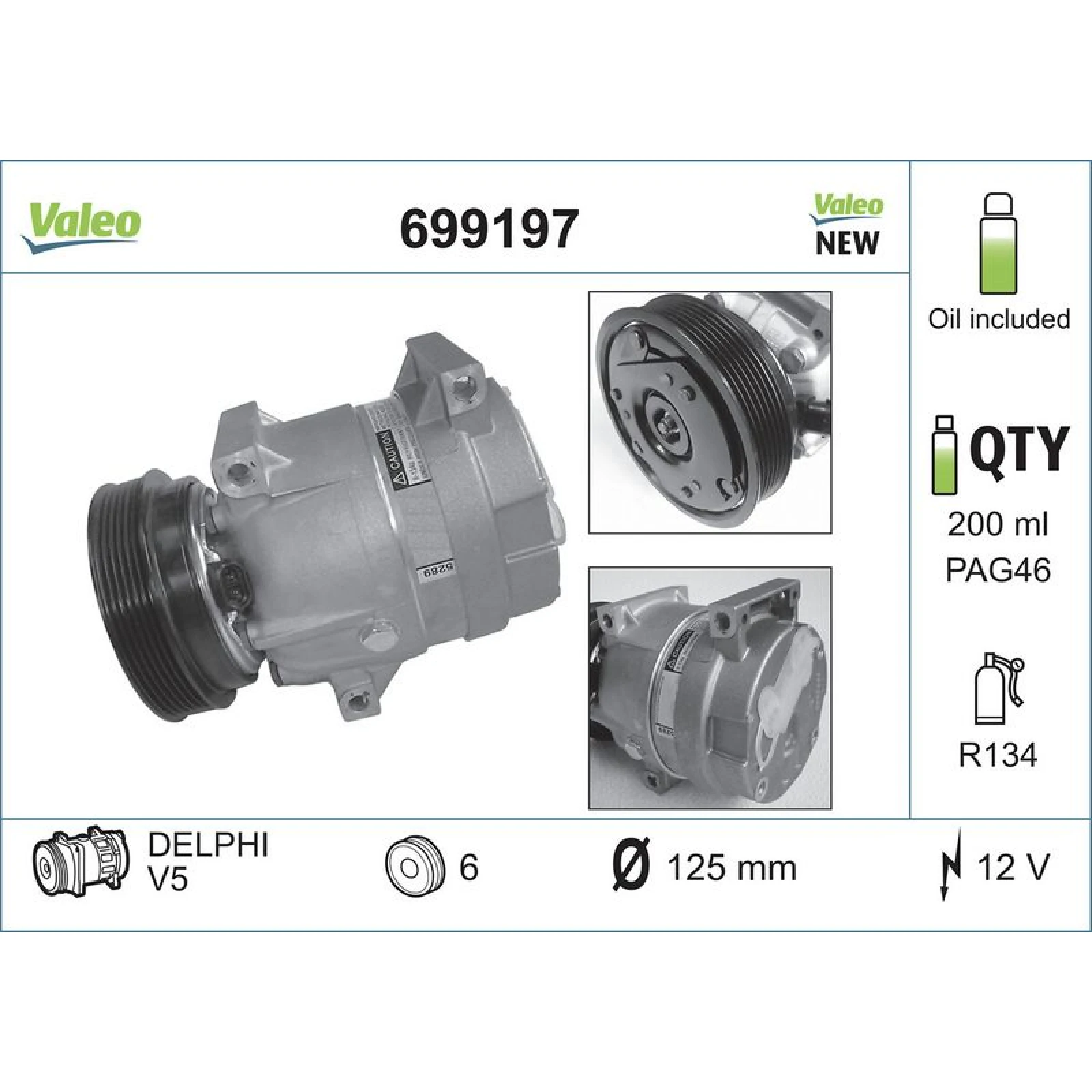 Kompressor, Klimaanlage VAL699197