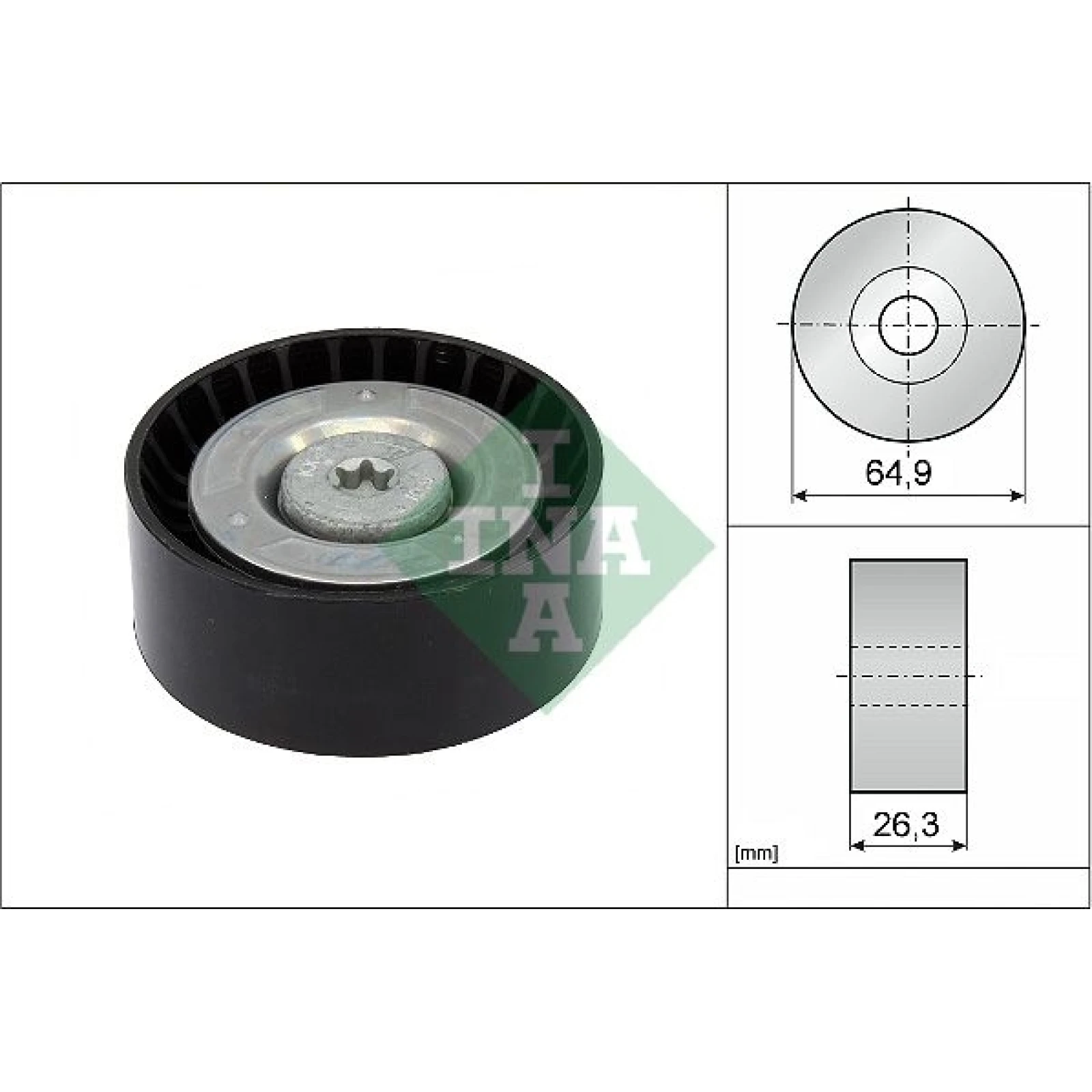 Umlenk-/Führungsrolle, Keilrippenriemen 532 0905 10