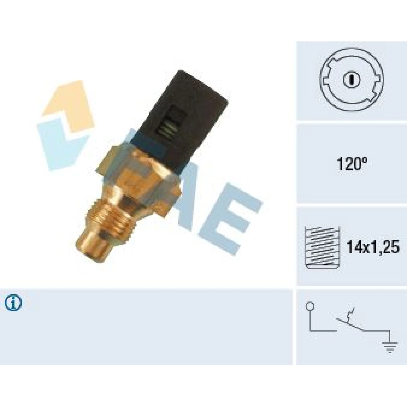 FAE Temperaturschalter, Kühlmittelwarnlampe 35250