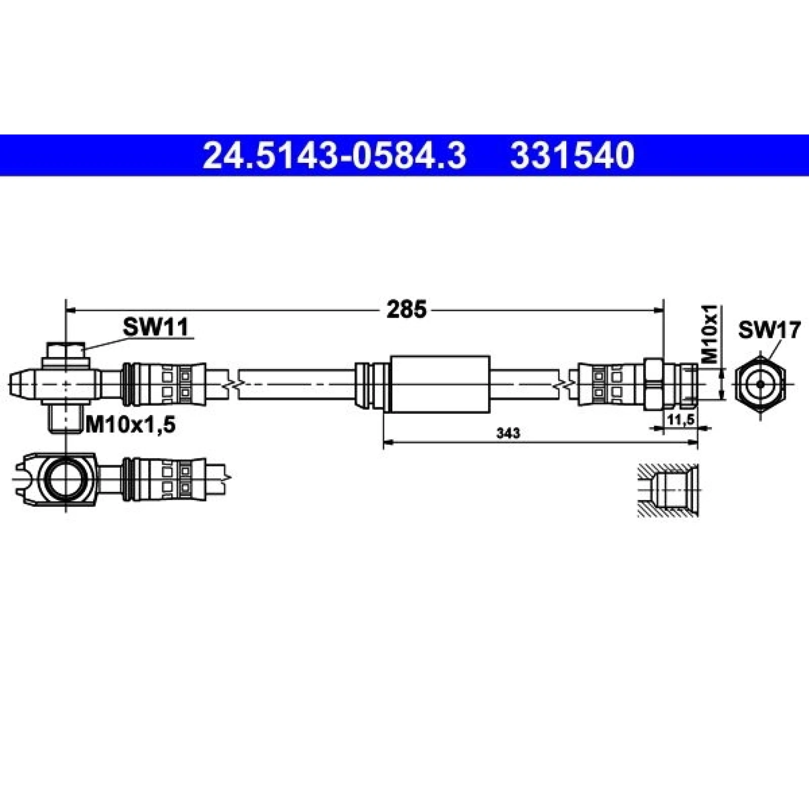 Bremsschlauch 24.5143-0584.3