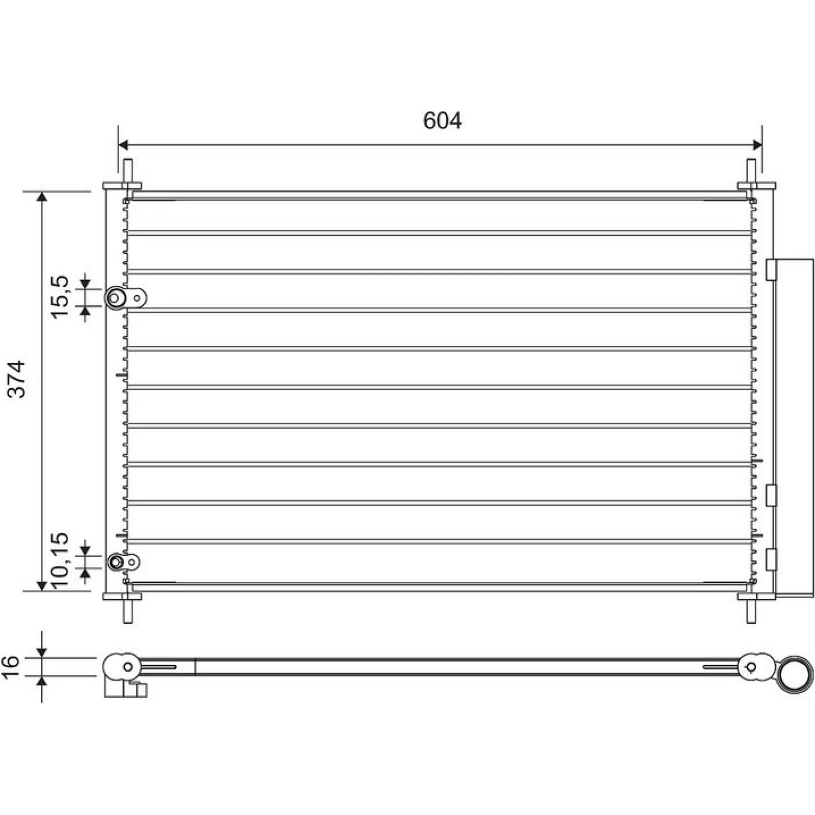 KONDENSATOR, KLIMAANLAGE VAL812654