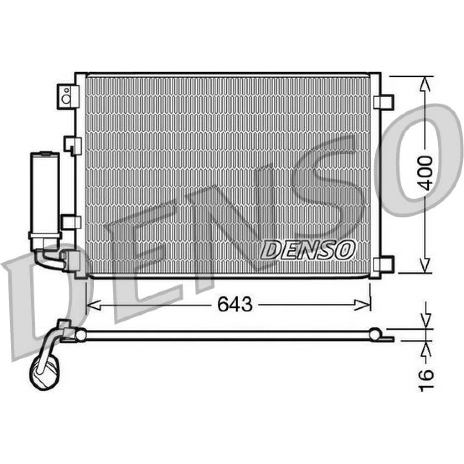 DENSO Klimaanlagenkühler DCN46002
