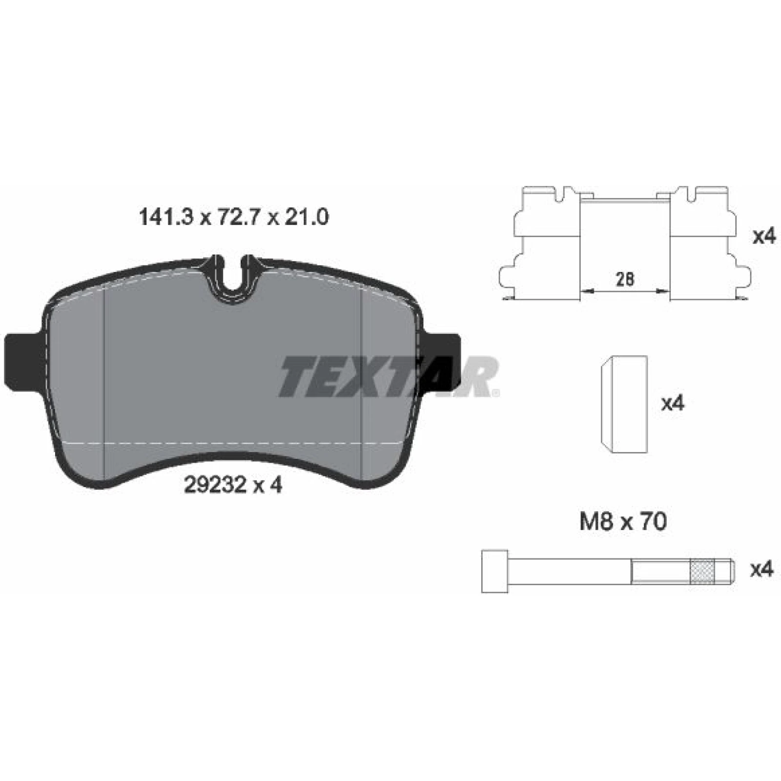 Bremsbelagsatz Iveco T. Daily 06-/11 2923201
