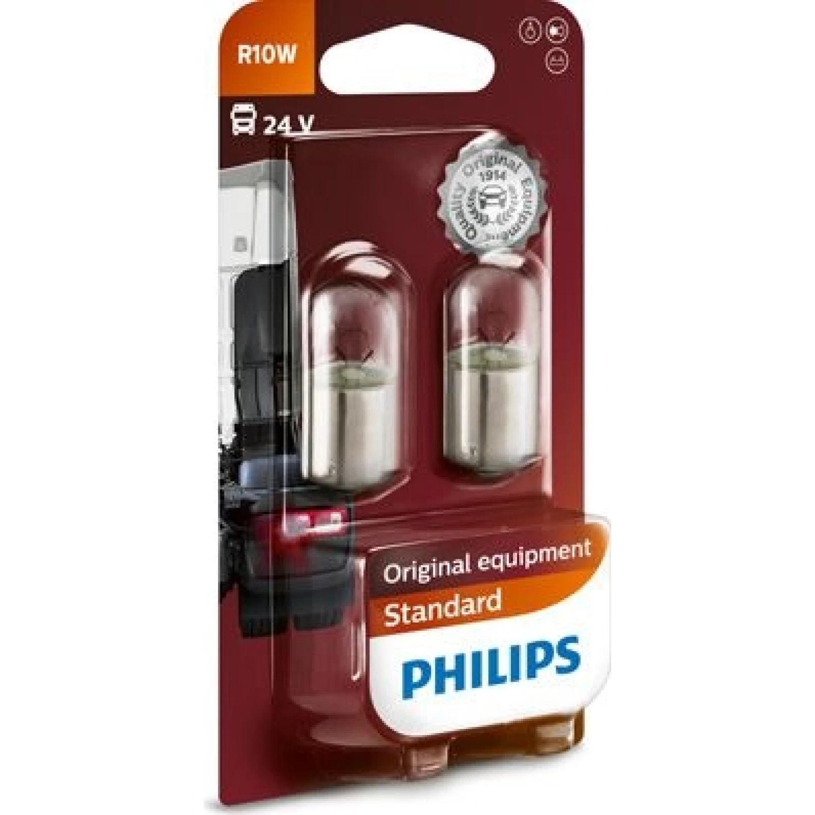 R10W 24V 10W BA15s 2St Philips 13814B2