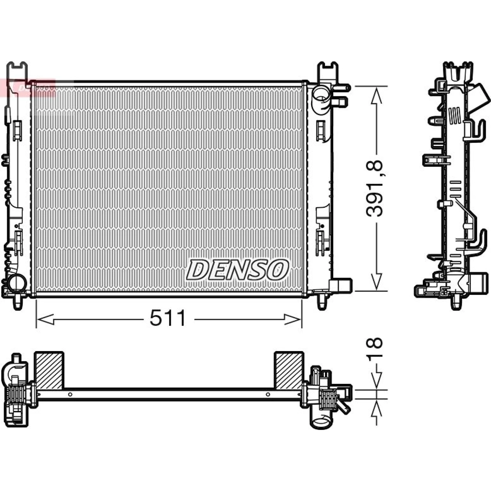 DENSO Motorkühler DRM37002