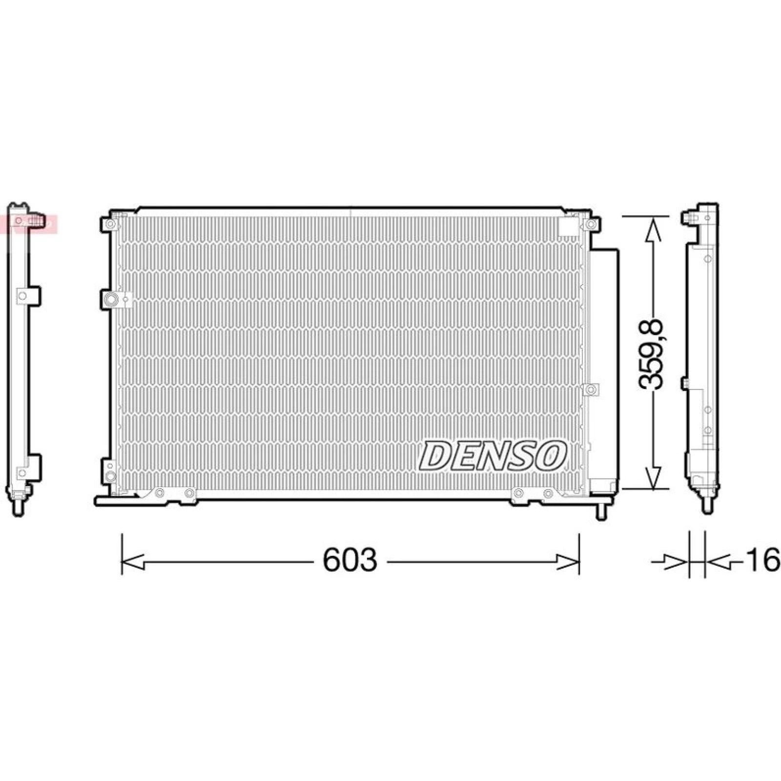 DENSO Klimaanlagenkühler DCN06013