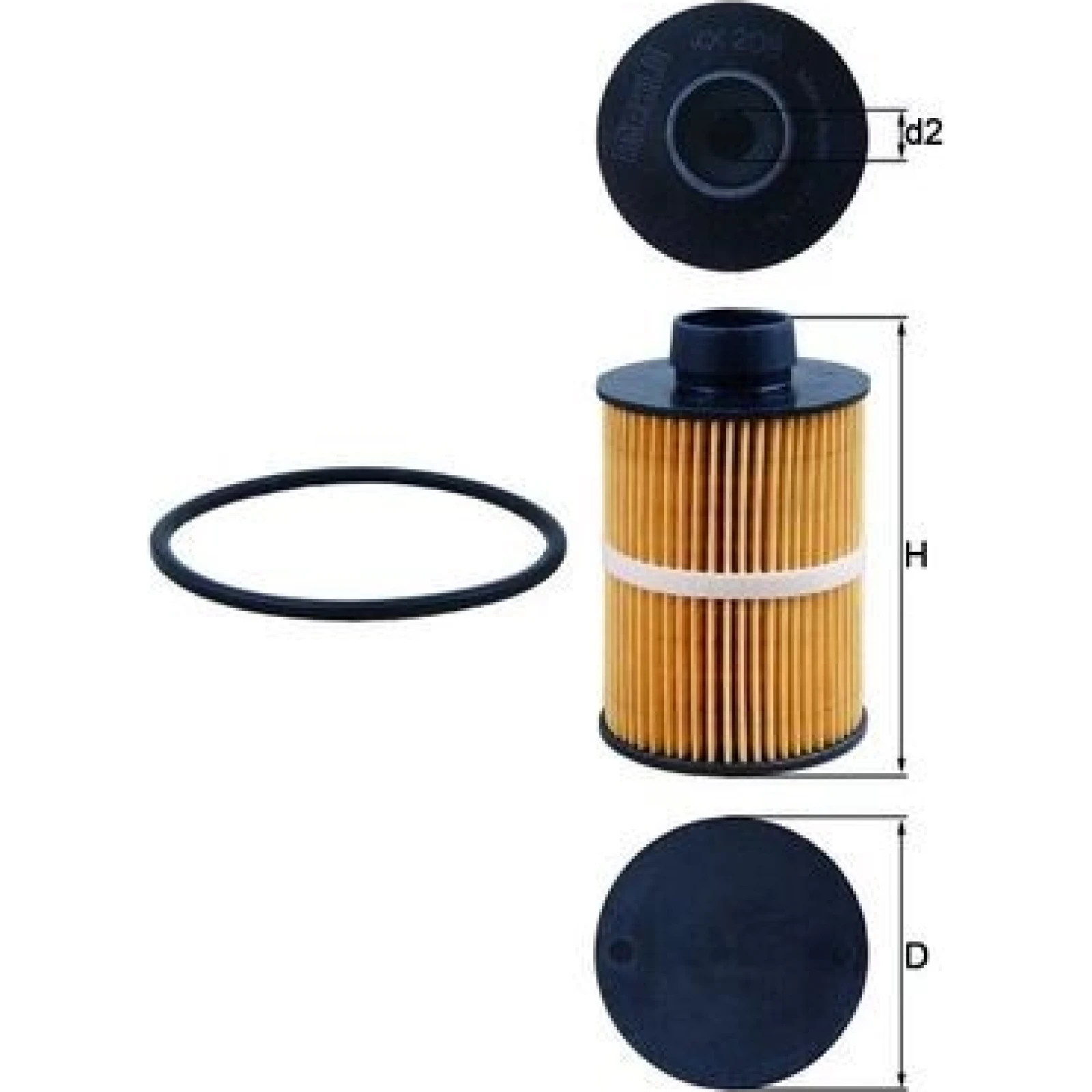 MAHLE Kraftstofffilter KX 208D