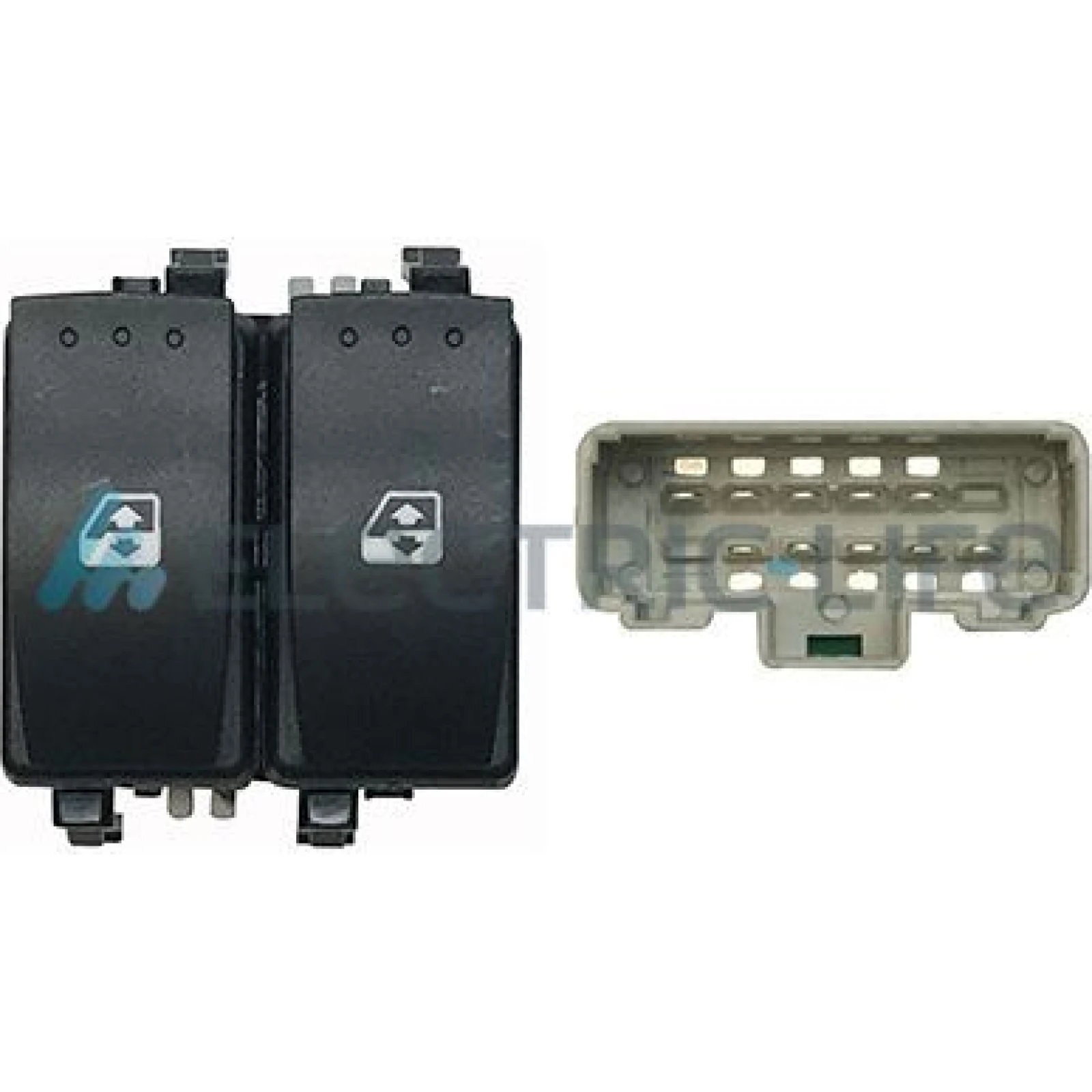 ELECTRIC LIFE ZRRNB76005 Fensterheberschalter vorne links, 10-polig