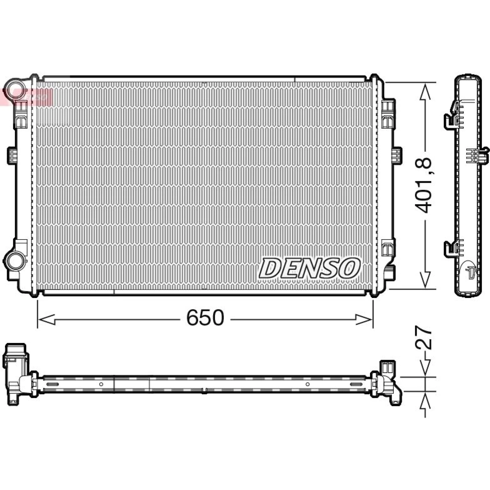 DENSO Kühler, Motorkühlung DRM32048