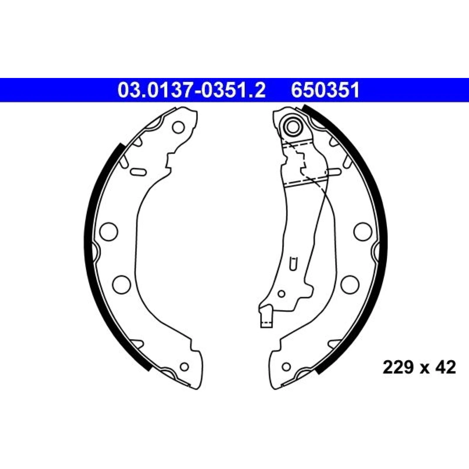 Bremsbackensatz 03.0137-0351.2